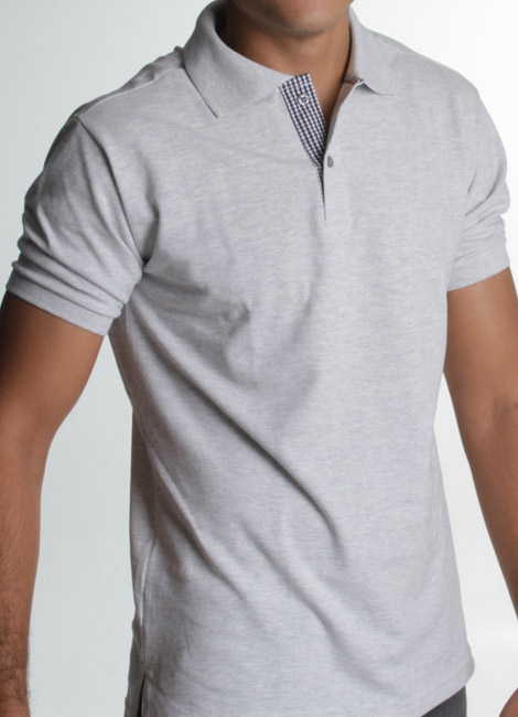 confecção de camisa branco riscos polo masculina com bordado