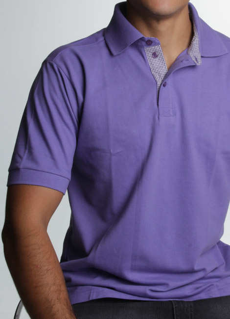 confecção de camisa hortência polo masculina com bordado