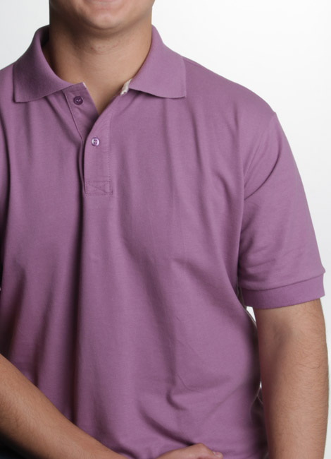 confecção de camisa polo roxo masculina com bordado
